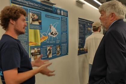 Shea Stanley with College President, Dr John Cox