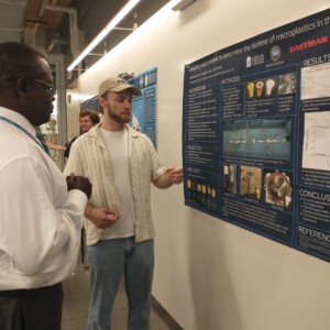 Kyle DeCruccio with Dean of STEM, Dr Ben Latigo
