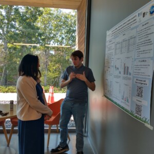 Jacob Hemeon with Lab Instructor, Emily Hibbard
